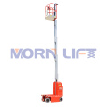 man lift aluminum vertical mast lift self propelled mast lift hydraulic mobile single person lifter